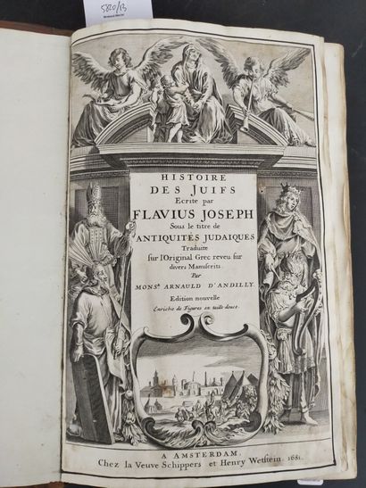 FLAVIUS JOSEPH. Histoire des Juifs. Amsterdam,...