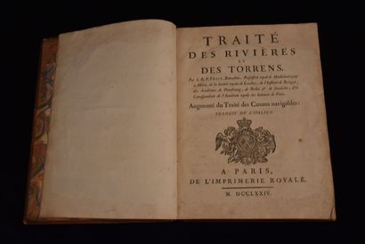 FRISI (Paolo). Traité des rivières et des...