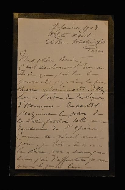 FAURÉ (Gabriel). 2 lettres a. s.



1 p....