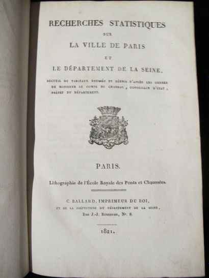 PARIS & ÎLE-de-FRANCE. CHABROL (Gaspard de)....