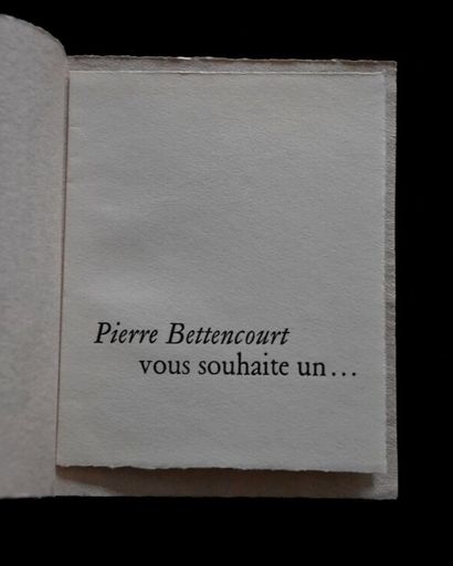 AUTOGRAPHES. BETTENCOURT (Pierre). 3 lettres...