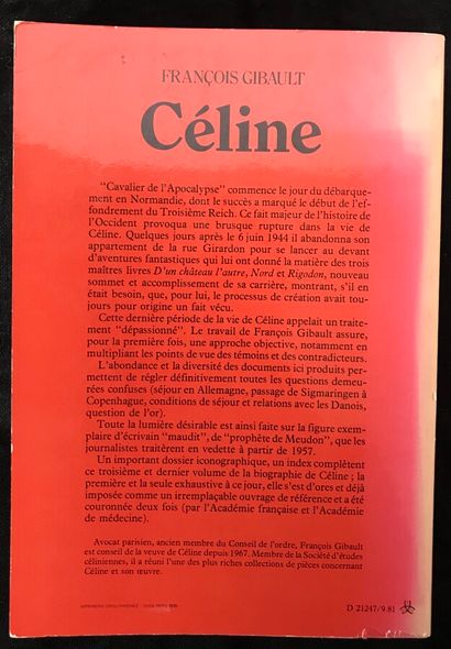 [CELINE (Louis Ferdinand)]. Scandale aux...