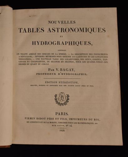 BAGAY (V.). Nouvelles tables astronomiques...