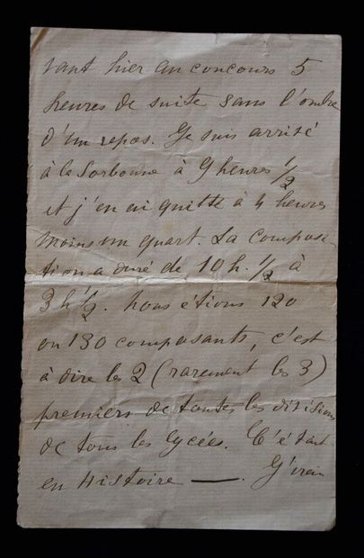 AUTOGRAPHES. PROUST (Marcel). Lettre a. s.,...
