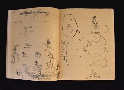 BONAPARTE (Marie). Cinq cahiers écrits par...