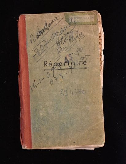 BAKER, BOUILLON (provenance). Carnet d'adresses...
