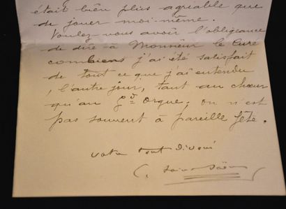 FAURÉ (Gabriel). 2 lettres a. s.



1 p....