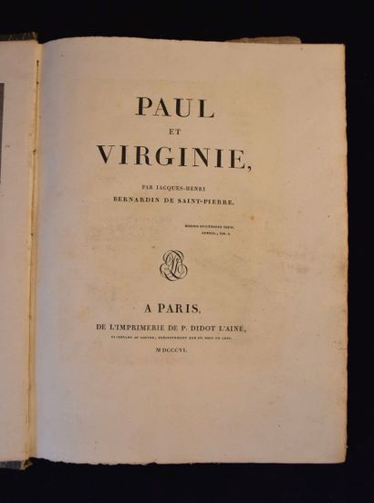 BERNARDIN DE SAINT-PIERRE. Paul et Virginie....
