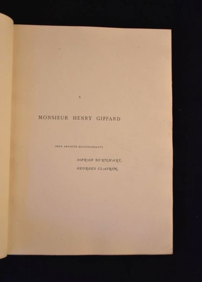 BERNHARDT (Sarah). Dans les nuages. Impression...