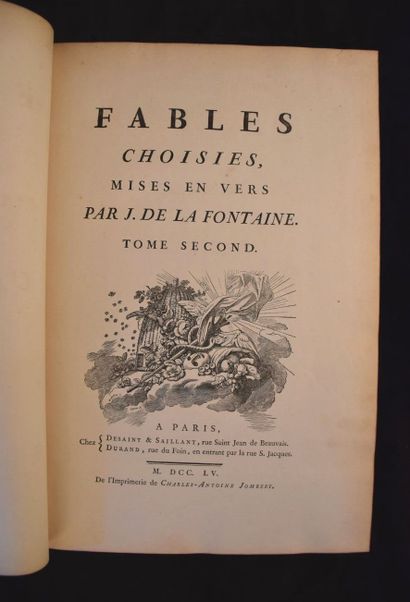 LA FONTAINE. Fables choisies, mises en vers....