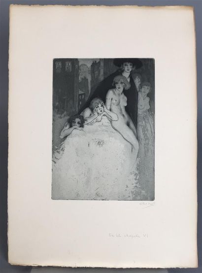 CHIMOT. Suite seule de 24 planches in-folio...