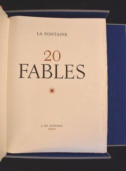 LA FONTAINE. 20 Fables. Monaco, Jaspar Polus...