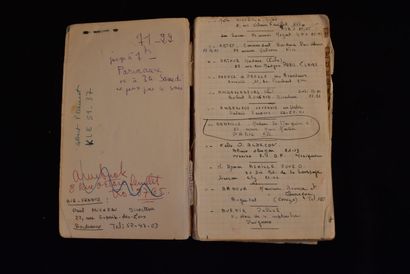 BAKER, BOUILLON (provenance). Carnet d'adresses...