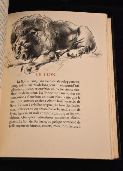 BUFFON. Histoires naturelles. Textes choisis....