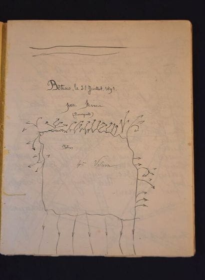 BONAPARTE (Marie). Cinq cahiers écrits par...