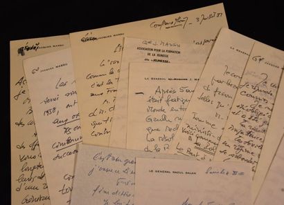 Généraux du PUTSCH d'ALGER. Ens. de lettres...