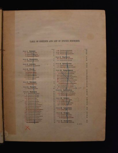 GIRAUD ELLIOT. A classification and synopsis...