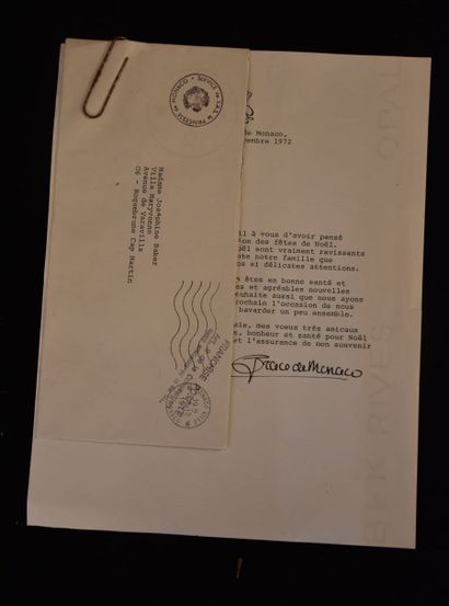BAKER (Joséphine). Correspondance politique...