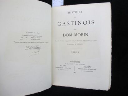 MORIN (Dom). Histoire du Gastinois. Pithivier,...