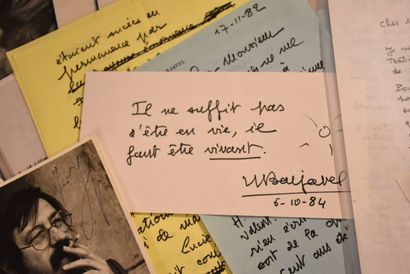 Littérature française. Ens. de lettres diverses...