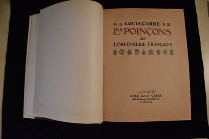 CARRÉ (Louis). Les Poinçons de l'Orfèvrerie...