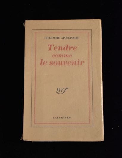 APOLLINAIRE (Guillaume). Tendre comme le...