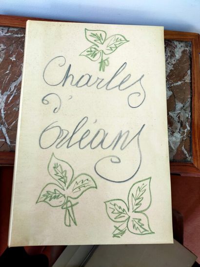 MATISSE. ORLÉANS (Charles d'). Poèmes. Paris,...
