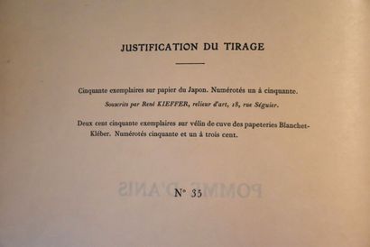 JAMMES (Francis). Pomme d'Anis ou l'Histoire...