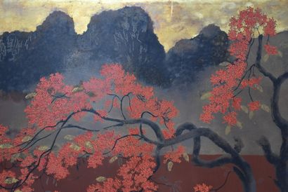 Le Quoc Loc (1918-1987) :

Paysage

Diptyque

Signé...