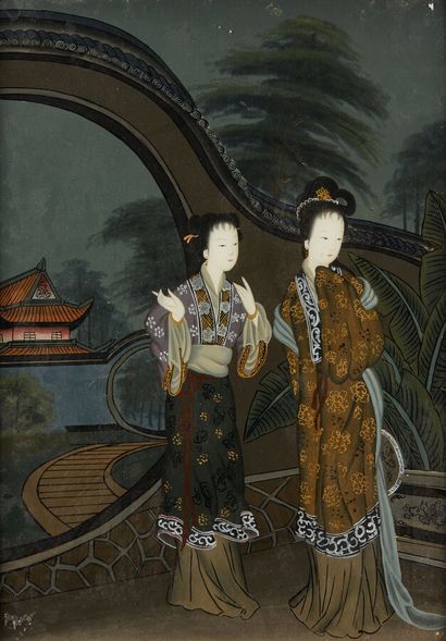 CHINE

Deux chinoises

Huile sur panneau

Haut....