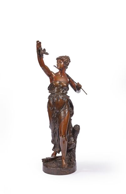 PILET Léon (1840-1916)

Diane chasseresse

Bronze...