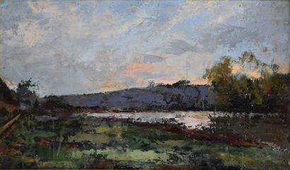 Attribué à RAVIER Auguste (1814-1895)

Paysage...