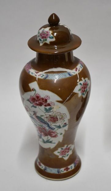 Chine, XVIIIe siècle

Deux vases couverts...