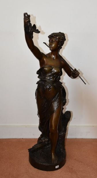 PILET Léon (1840-1916)

Diane chasseresse

Bronze...