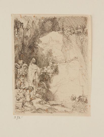 REMBRANDT VAN RIJN (1606-1669)

La Résurrection...