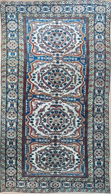 Tapis Ardébil (chaîne et trame en coton,...