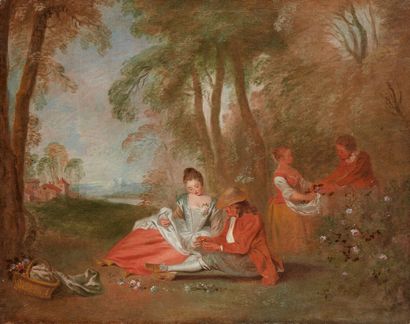 École française vers 1700, entourage de WATTEAU...