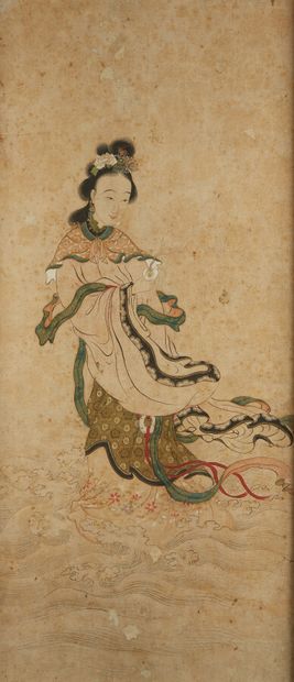 Chine, XIXe siècle

Immortelle debout sur...