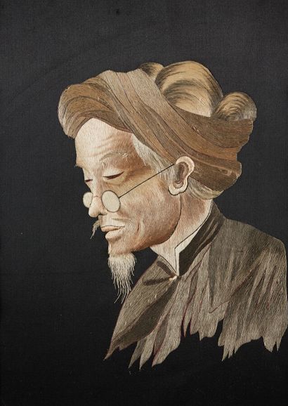 École indochinoise

Portrait de lettré

Broderie...