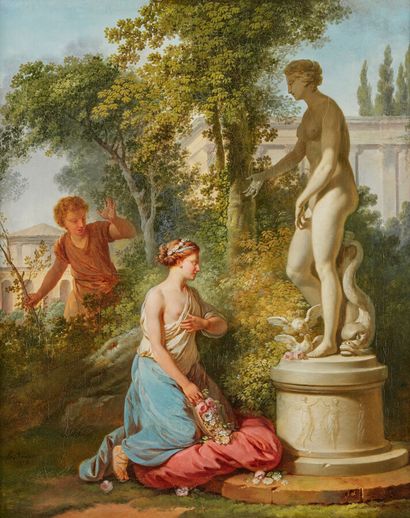 LE BARBIER Louis (1743-?)

L'offrande à Vénus

Huile...