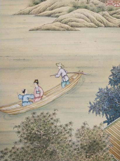 Chine, début XXe siècle

Deux encres et couleurs...