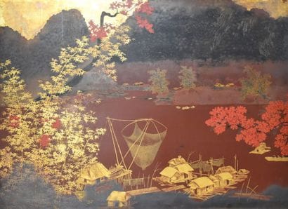 Le Quoc Loc (1918-1987) :

Paysage

Diptyque

Signé...