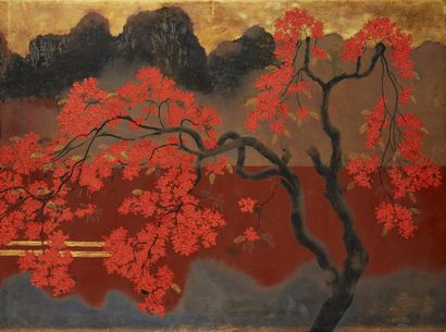 Le Quoc Loc (1918-1987) :

Paysage

Diptyque

Signé...