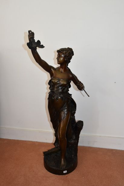 PILET Léon (1840-1916)

Diane chasseresse

Bronze...