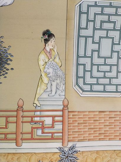 Chine, début XXe siècle

Deux encres et couleurs...