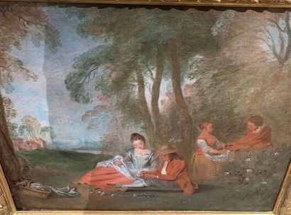 École française vers 1700, entourage de WATTEAU...