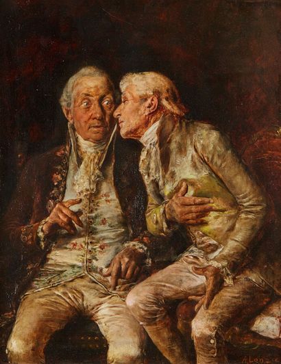 LONZA Antonio (1846-1918)

La conversation

Huile...