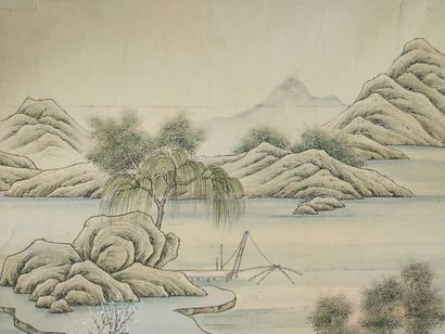 Chine, début XXe siècle

Deux encres et couleurs...