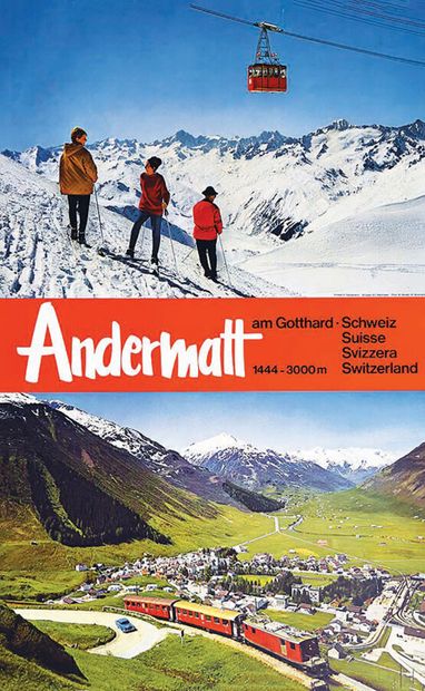 Andermatt am Gotthard 1444 3000 metersBrugger...