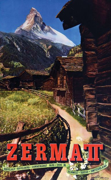 Zermatt CervinRoto - Sadag S.A.Genève Affiche...